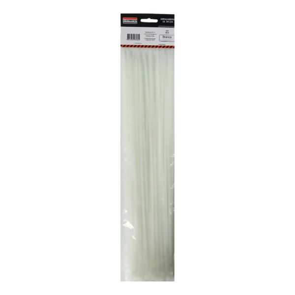 Abraçadeira Nylon Branca 400X3,6 c/100 - Starfer