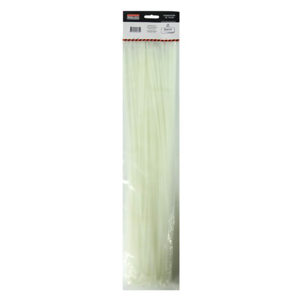 Abraçadeira Nylon Branca 500X4,8 c/100 - Starfer