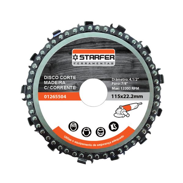 Disco de Corte com Corrente de Motosserra - Starfer