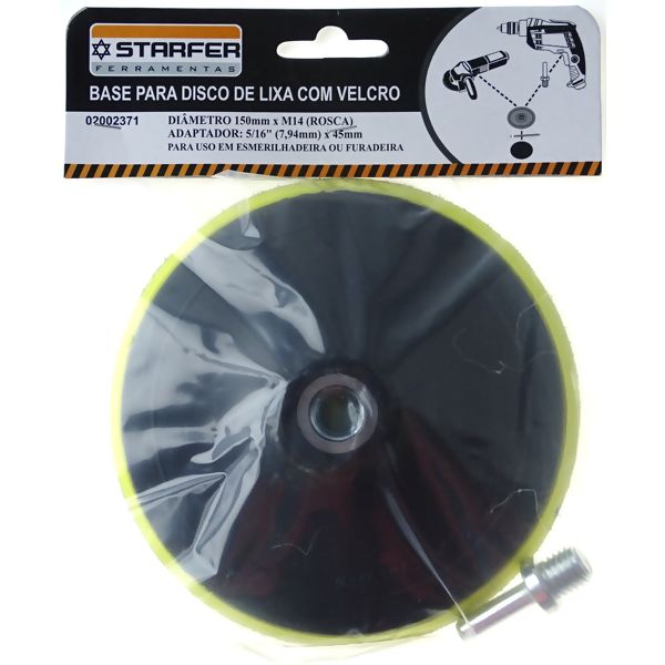 Base Disco de Lixa Velcro 150XM14 - Starfer