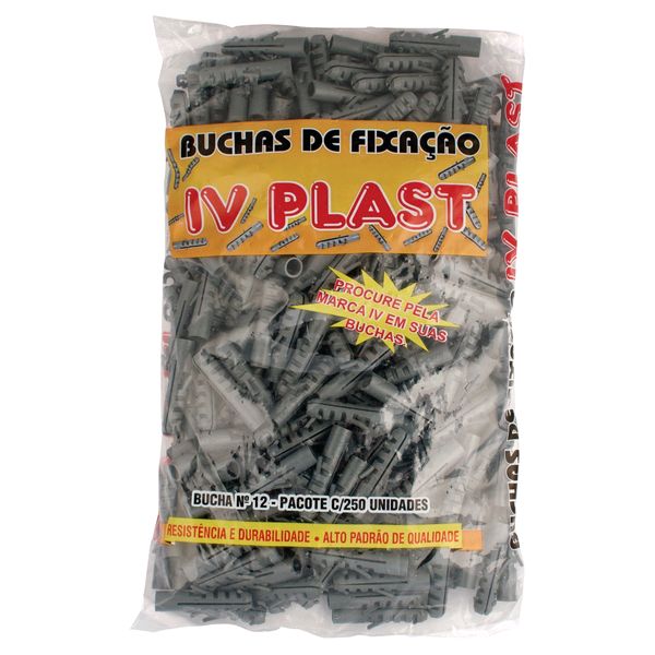 Bucha para Fixação Nº12 c/250 - Iv Plast