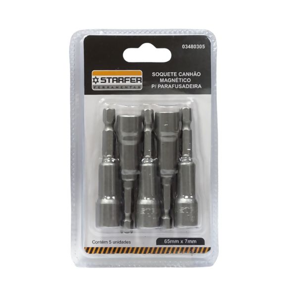 Soquete Canhão Magnético para Parafusadeira 7 mm - Starfer
