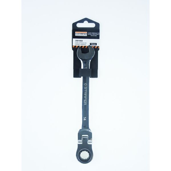 Chave Combinada 14mm c/Catraca e Cabeça Articulada - Starfer