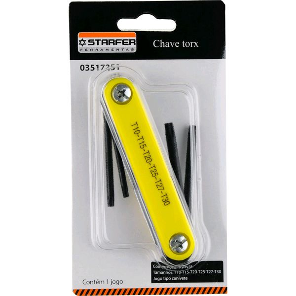 Chave Torx T10-T30 6 peças - Starfer