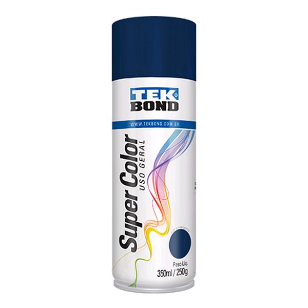 Tinta Spray Uso Geral Azul escuro 350ml - Tekbond 