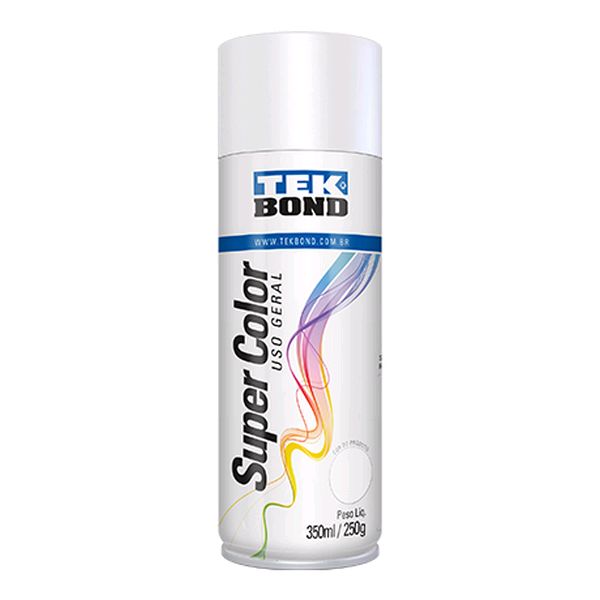 Tinta Spray Uso Geral Branco Fosco 350ml - Tekbond 