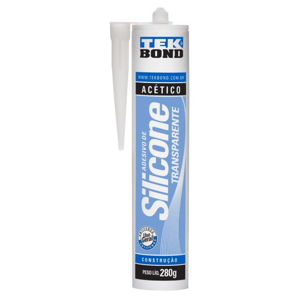 Silicone Acético Incolor 280g - Tekbond