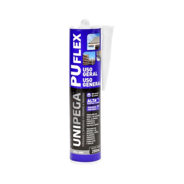 Selante Pu Flex Cinza 400 g - Unipega