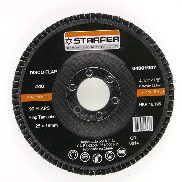 Disco Flap 4.1/2  40 - Starfer