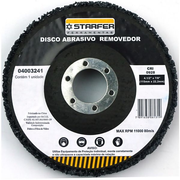 Disco Abrasivo Removedor 4.1/2 - Starfer