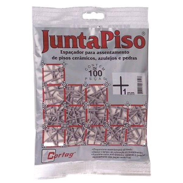 Espaçador para Pisos Juntapiso 1mm c/100 peças - Cortag