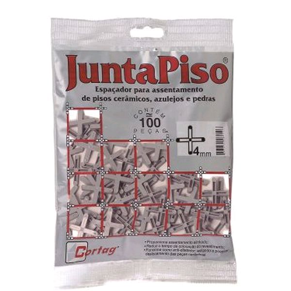 Espaçador para Pisos Juntapiso 4mm c/100 peças - Cortag