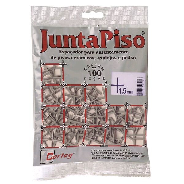 Espaçador para Pisos Juntapiso 1.5mm c/100 peças - Cortag