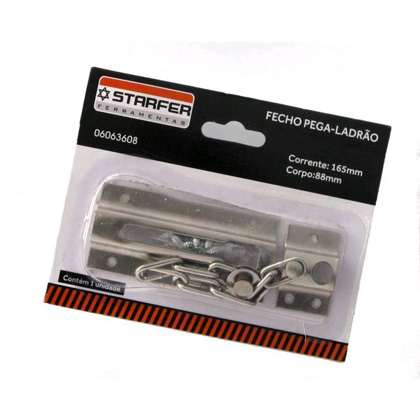 Fecho Pega Ladrão Cromado - Starfer