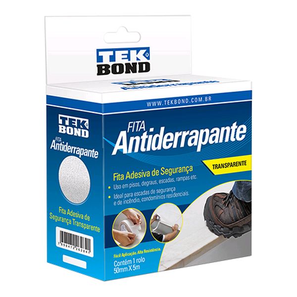 Fita Antiderrapante Transparente 50X5 - Tekbond