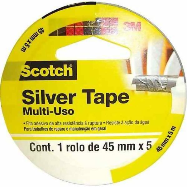 Fita Silver Tape Cinza 45 X 5 metros - 3M