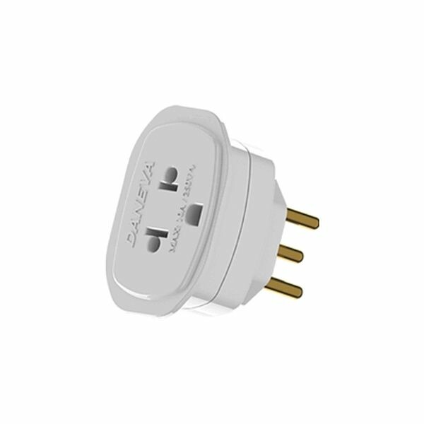 Pino Adaptador Universal 2 Pontas + Terra 1661 - Daneva