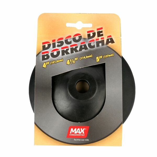 Disco de Borracha 5 para Politriz ou Furadeira 14670 - Max