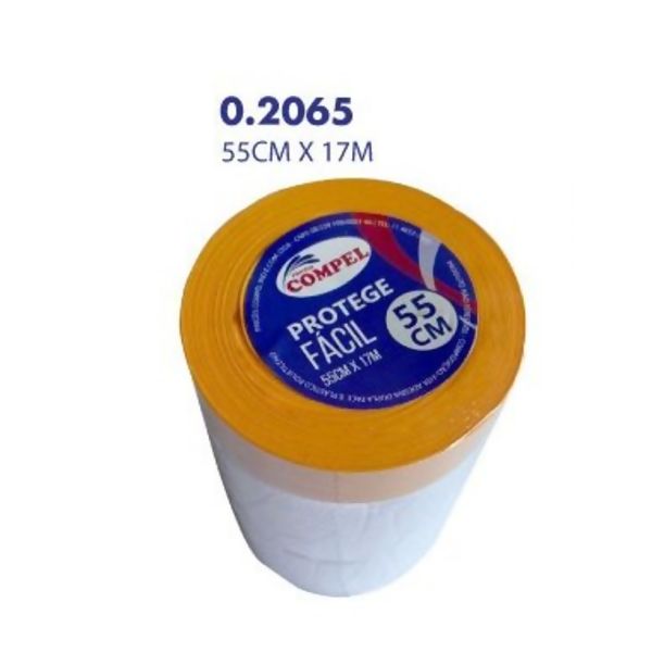 Lona Protege Pintura 55cmX17m - Compel