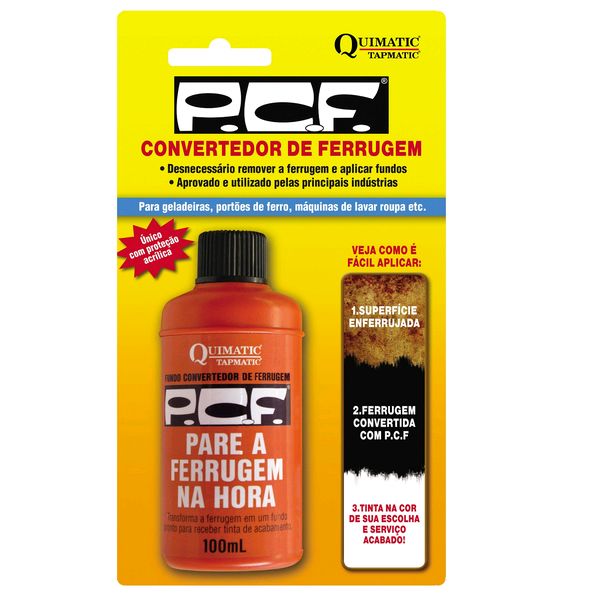 PCF Convertedor de Ferrugem 100ml - Quimatic