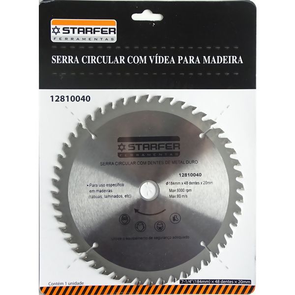 Serra Circular Widea 7.1/4X48X20 - Starfer