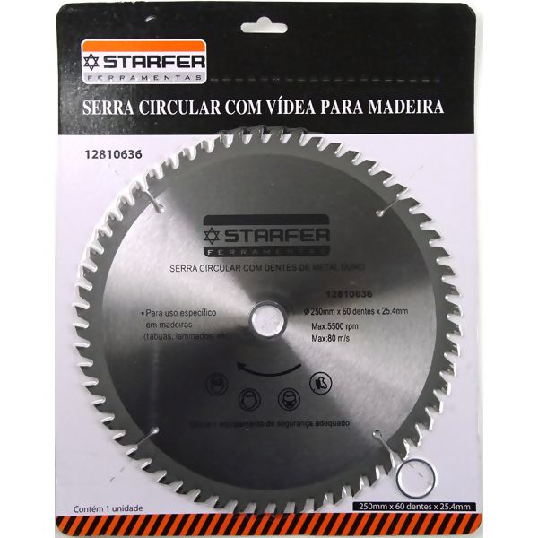 Serra Circular Widea 250X60 - Starfer