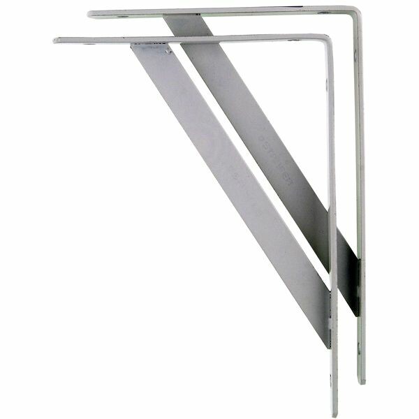 Suporte para Prateleira Branco para Madeira de 40cm - Starfer