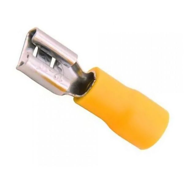 Terminal Anel Fêmea Amarelo 4,0X6,0mm c/100 - Sforplast