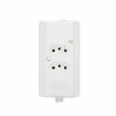 Tomada Barra Dupla 2 Polos + T BIAMPER Branca - Interneed